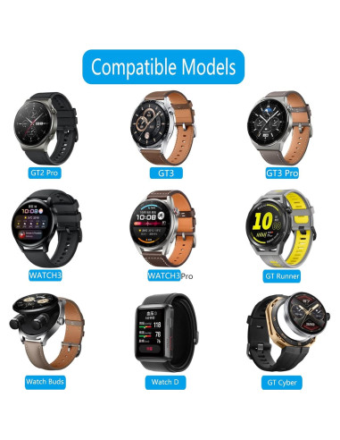 Cargador Huawei Watch Ultimate/GT4/GT3/GT2 - 1M