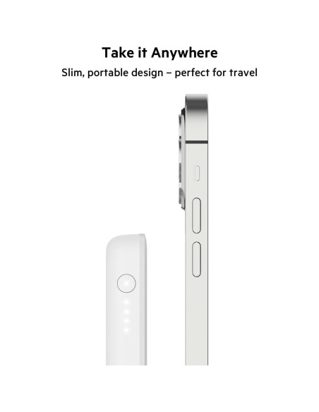 Cargador Portátil Inalámbrico MagSafe Belkin 2500mAh Blanco Cargador Portátil Inalámbrico MagSafe Belkin 2500mAh Blanco