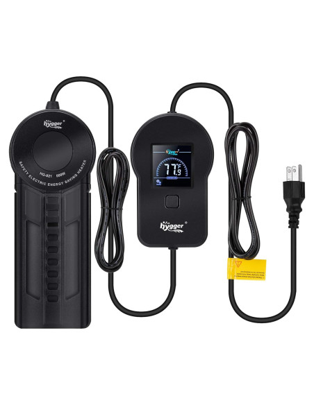 Calentador de Acuario Hygger 500W para 227-454 Litros Calentador de Acuario Hygger 500W para 227-454 Litros