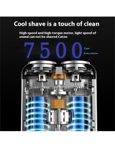 Afeitadora Eléctrica Mini Lklcot Doble Cabezal Portátil 108g