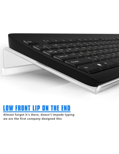 Soporte de Teclado Acrílico Transparente Richboom Inclinable