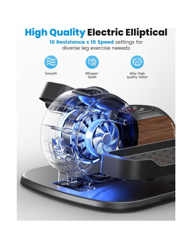 Máquina Elíptica Bajo Escritorio REPOWER EM-001-DJ 10 Niveles