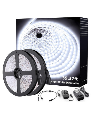 Tira LED Onforu 12m 720 LEDs Regulable Luz Blanca 6000K