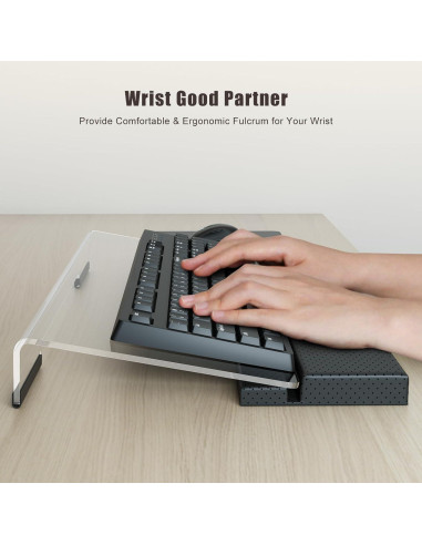Soporte de Teclado Ergonómico Kovesayi con Reposamuñecas PU