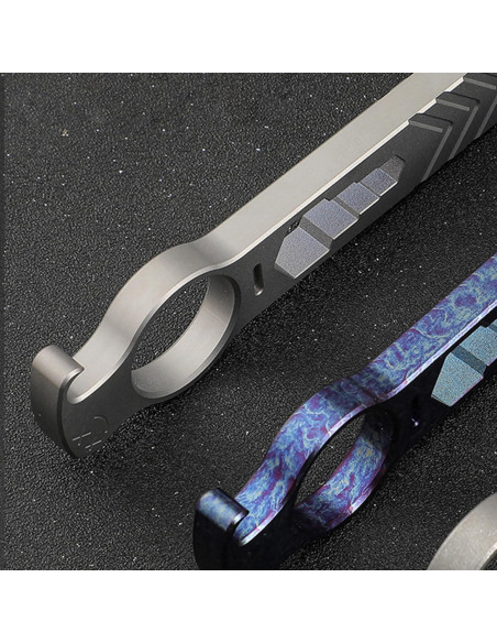 Barra de Palanca EDC Hamans de Titanio 140mm Multiuso Barra de Palanca EDC Hamans de Titanio 140mm Multiuso