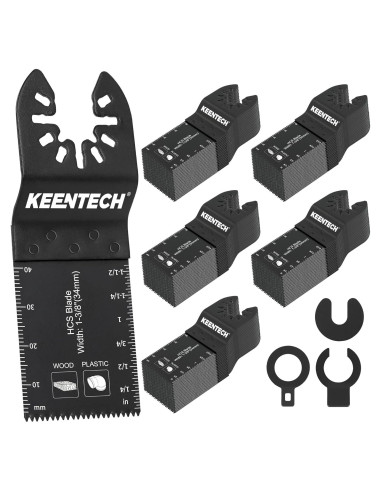 Paquete de 100 Hojas Universales KEENTECH para Herramienta Oscilante