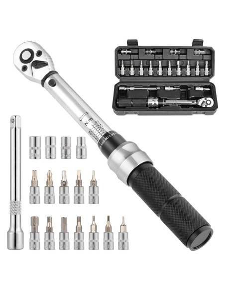 Juego de Llave de Torque COTOUXKER 2-20 Nm 1/4" para Bicicleta Juego de Llave de Torque COTOUXKER 2-20 Nm 1/4" para Bicicleta