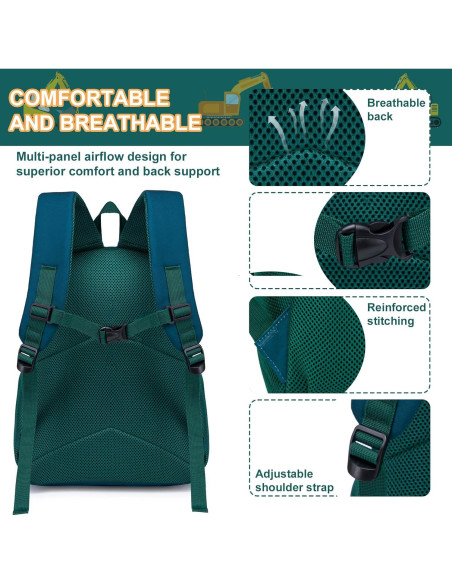 Mochila Escolar Niños 15" Loidou Camión Azul 17L Mochila Escolar Niños 15" Loidou Camión Azul 17L