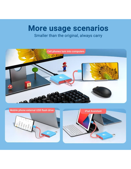 Adaptador USB-C a HDMI 4K Snlrntin para Nintendo Switch Adaptador USB-C a HDMI 4K Snlrntin para Nintendo Switch