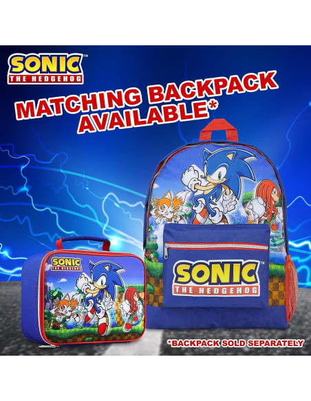 Bolsa Térmica Sonic The Hedgehog Azul/Rojo para Almuerzo Bolsa Térmica Sonic The Hedgehog Azul/Rojo para Almuerzo