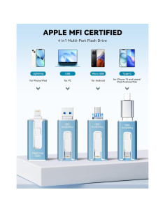 Unidad Flash MFi 256GB SUDEHO para iPhone y Android 2