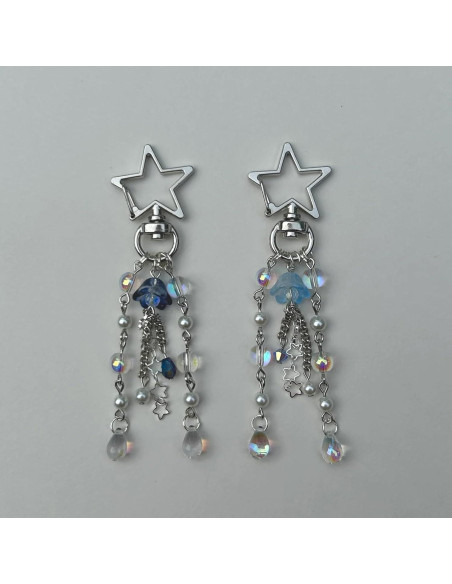 Llave de Medusa Agromusk - Llavero Hecho a Mano 8.9 cm Azul Llave de Medusa Agromusk - Llavero Hecho a Mano 8.9 cm Azul