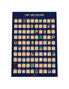 Póster Rascador Enno Vatti Top 100 Anime 41.91 x 59.44 cm