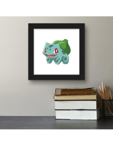 Arte de Pared Pokemon Bulbasaur enmarcado Trends International 30.48 cm