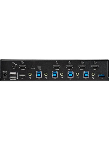Conmutador KVM HDMI 4 Puertos StarTech 4K 60Hz USB 3.0