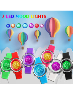 Reloj Deportivo Digital Cofuo Azul para Niños Impermeable 2