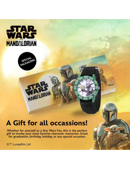 Reloj Analógico Infantil Star Wars The Mandalorian Verde/Negro Reloj Analógico Infantil Star Wars The Mandalorian Verde/Negro
