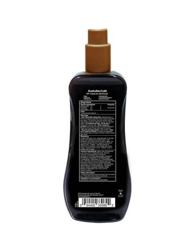 Spray Gel Bronceador SPF 8 P L-RA 236 ml Hidratante Vegano