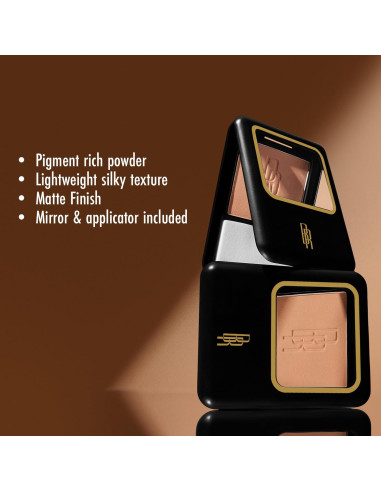Polvo Compacto Black Radiance 7.92g Avellana Cálida Mate
