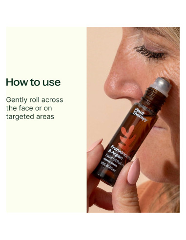 Suero Facial Roll-On Plant Therapy 10 mL Incienso y Argán