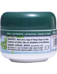 Bálsamo Ayurvédico de Neem Auromere 56.7g - Alivio Rosácea y Eccema 2