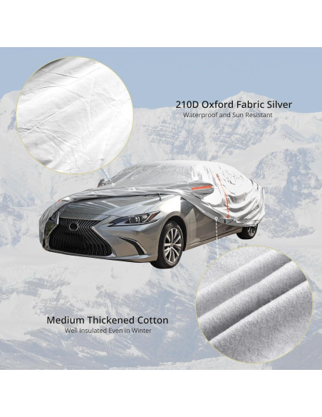 Funda de Coche Impermeable Anbte 490x190x150 cm Universal Funda de Coche Impermeable Anbte 490x190x150 cm Universal