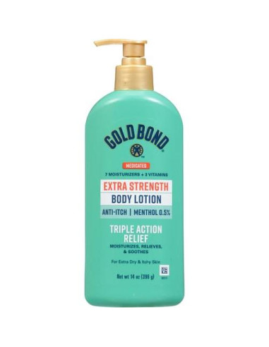 Loción Corporal Medicada Gold Bond Extra Fuerte 396 g - Hidrata y Alivia