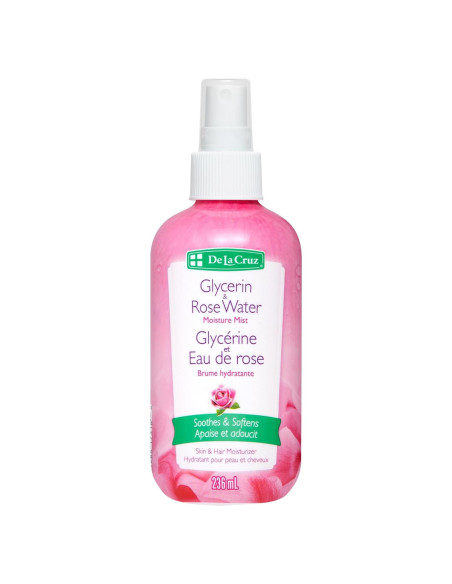 Rocío de Agua de Rosa y Glicerina De La Cruz 236 mL - Tónico Facial Hidratante Rocío de Agua de Rosa y Glicerina De La Cruz 236 mL - Tónico Facial Hidratante