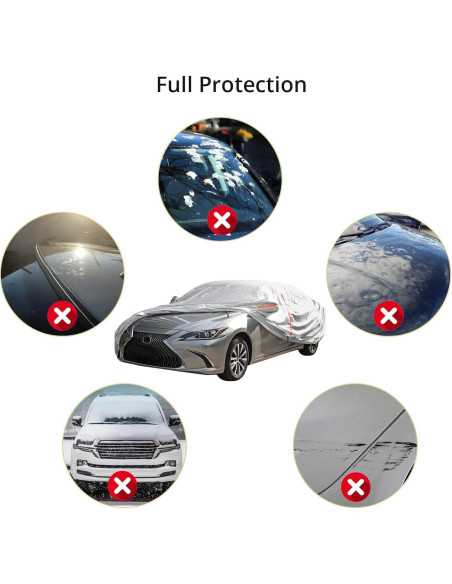 Funda de Coche Impermeable Anbte 490x190x150 cm Universal Funda de Coche Impermeable Anbte 490x190x150 cm Universal