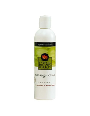 Loción de Masaje Orgánica Lotus Touch 226.8g - Semilla de Lino, Jojoba y Karité