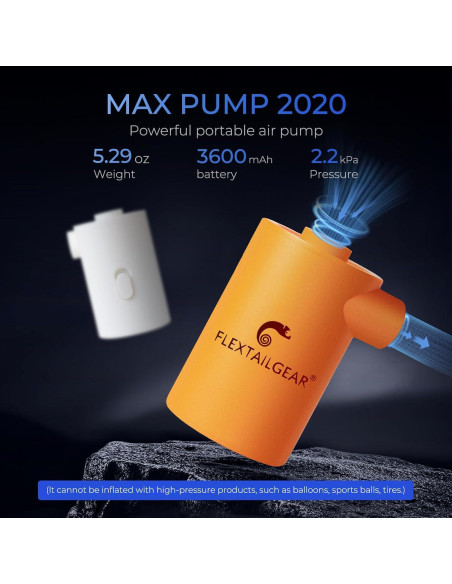 Bomba de Aire Portátil FLEXTAILGEAR MAX 2020 3600mAh Bomba de Aire Portátil FLEXTAILGEAR MAX 2020 3600mAh