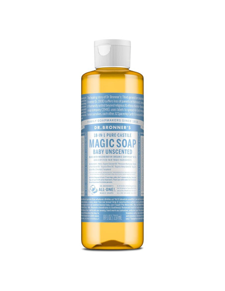 Jabón Líquido Dr. Bronner's Puro-Castile 236.6 ml Sin Fragancia Jabón Líquido Dr. Bronner's Puro-Castile 236.6 ml Sin Fragancia