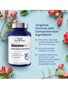 Suplemento GlucoseMD 1MD Nutrition - 60 Cápsulas Veganas 2