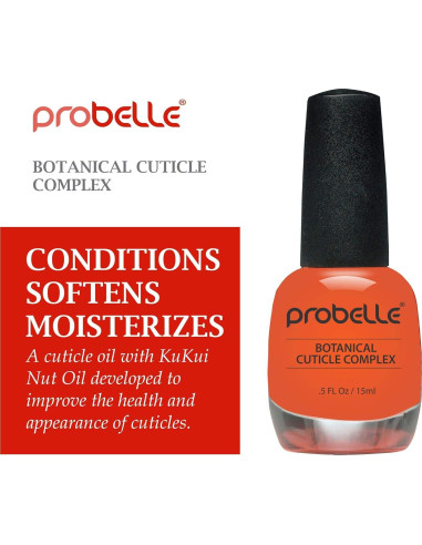 Aceite Botánico de Nuez Kukui ProBelle 15 mL - Hidratante Cutículas