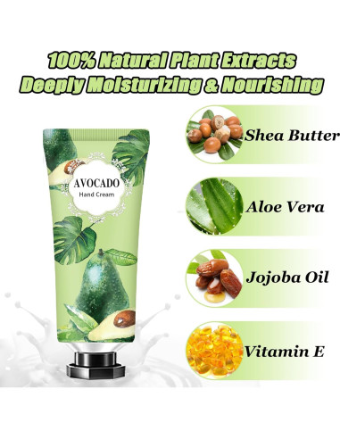 Set de 10 Cremas de Manos Naturales CMWGKBC - Hidratación Profunda