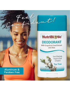 Desodorante Vegano NutriBiotic Árbol de Té 73.9g Doble Pack 2
