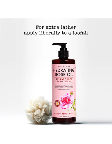 Gel de Ducha Hidratante Kira Labs con Aceite de Rosa 480ml