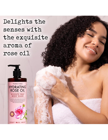 Gel de Ducha Hidratante Kira Labs con Aceite de Rosa 480ml
