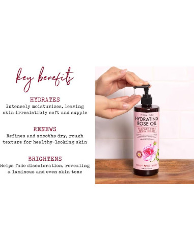 Gel de Ducha Hidratante Kira Labs con Aceite de Rosa 480ml