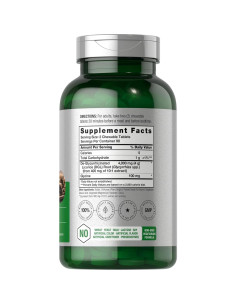 Tabletas Masticables de Regaliz DGL Horbaach 4000mg 180 Unidades 2