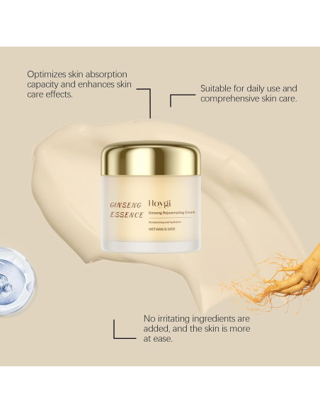 Crema Rejuvenecedora de Ginseng WHHWM 60 g - Hidratante Antienvejecimiento Crema Rejuvenecedora de Ginseng WHHWM 60 g - Hidratante Antienvejecimiento