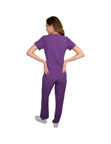 Conjunto de Scrubs Green Town Mujeres Berenjena 3XL 2 Piezas