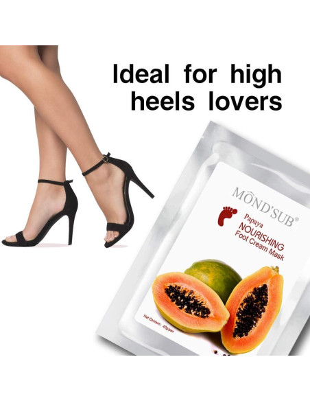 Mascarilla Nutritiva para Pies MOND'SUB Papaya 5 Piezas Mascarilla Nutritiva para Pies MOND'SUB Papaya 5 Piezas