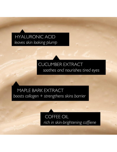 Crema para Ojos UpCircle 14.79ml con Café y Ácido Hialurónico