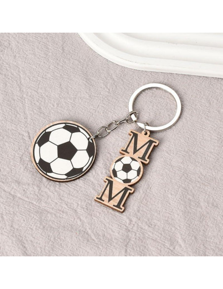 Llavero de Fútbol para Mamá MXXGMYJ 12x5cm Regalo Especial Llavero de Fútbol para Mamá MXXGMYJ 12x5cm Regalo Especial