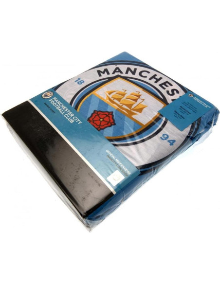 Conjunto de Sábanas Manchester City FC 3 Piezas Doble Reversible Conjunto de Sábanas Manchester City FC 3 Piezas Doble Reversible