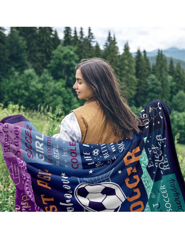Manta de Fútbol Solzien 127x152 cm Franela Suave Regalo