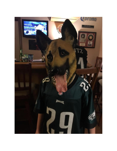 Máscara de Cabeza de Perro Pastor Alemán CreepyParty