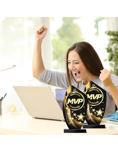 Trofeo MVP Acrílico Loetere 19.5 cm - Paquete de 6