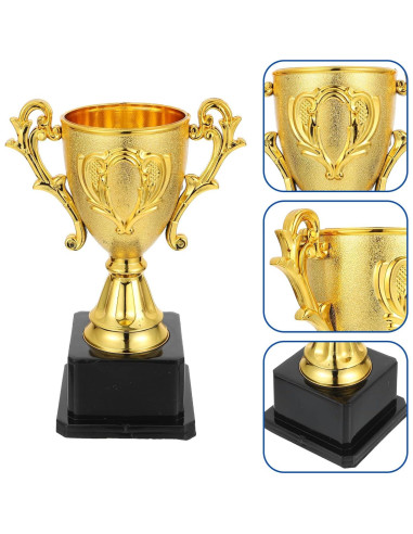 Trofeo Dorado IMIKEYA de Plástico 18cm para Niños
